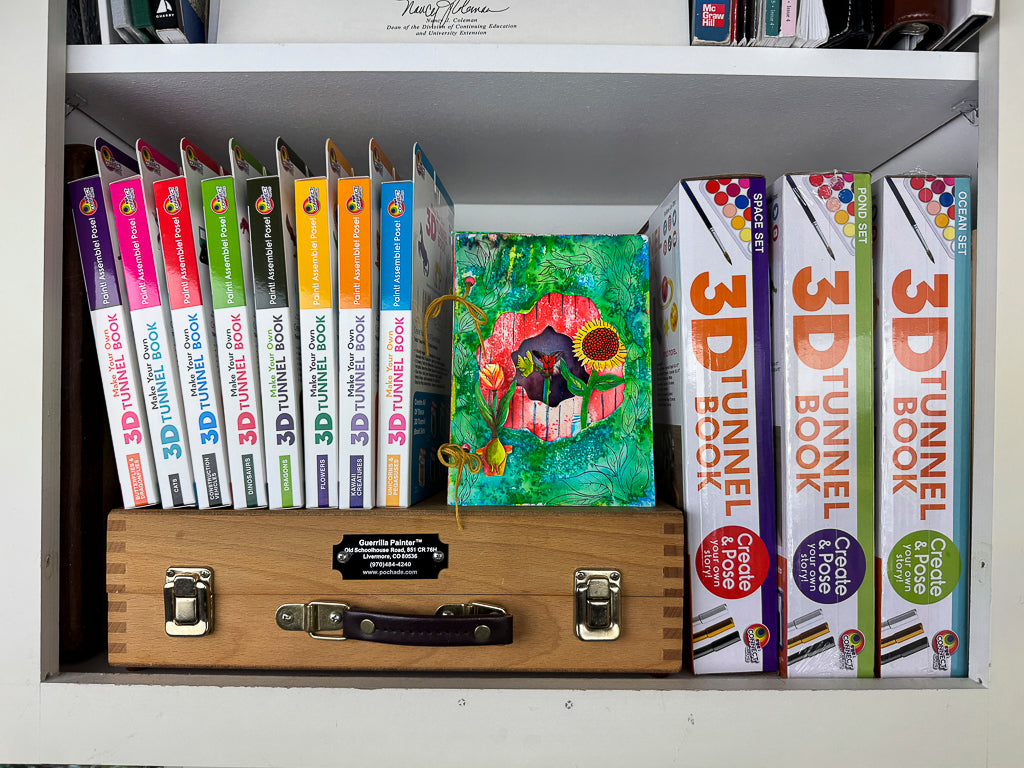 The DIY 3D Tunnel Books Featuring the assembled and painted Medium Size 3D Tunnel Book with
