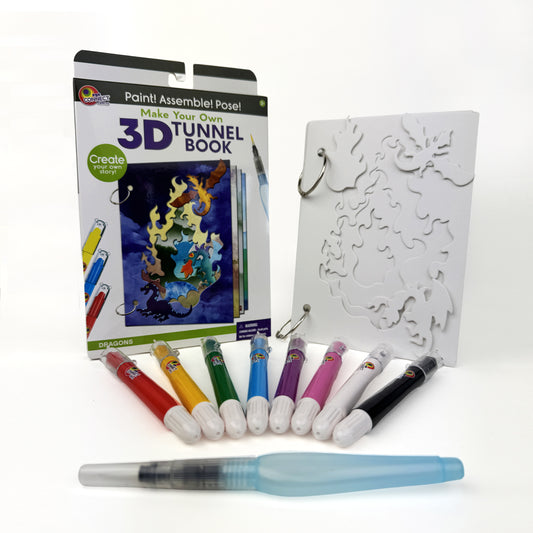 3D TUNNEL BOOK (MEDIUM): Dragons