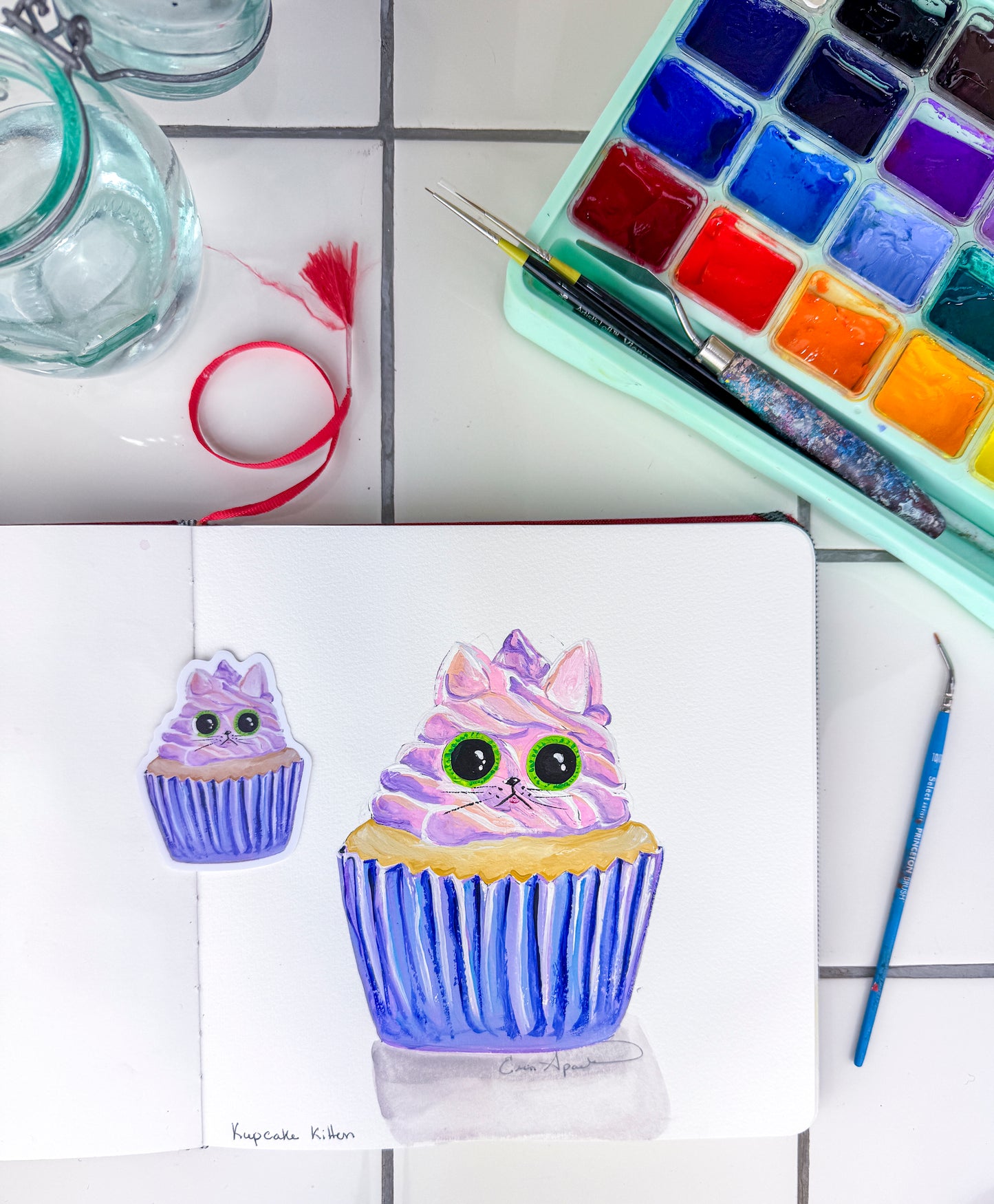 KITTIE SWEETS, STICKER - KupCake Kitten