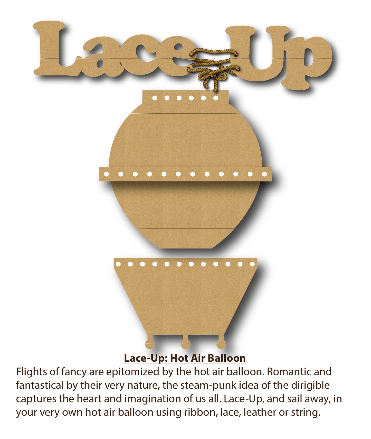 Lace-Up Hot Air Balloon