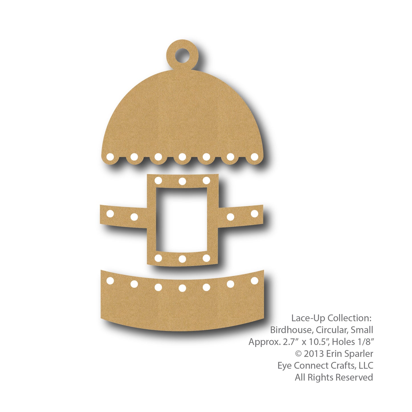 Lace-Up Birdhouse (SM) Circular