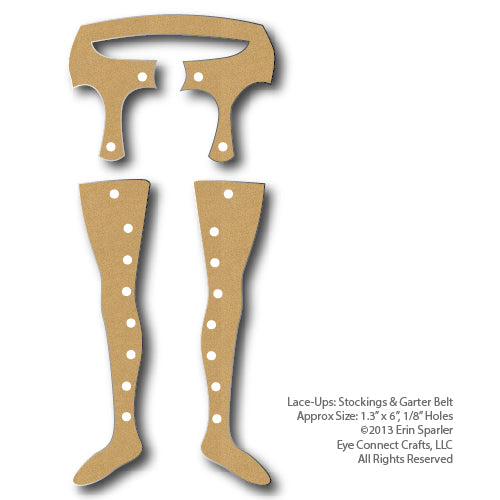 Lace-Up Garter Belt and Stockings Lace-Up Garter Belt and Stockings