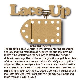 Lace-Up Tags Small
