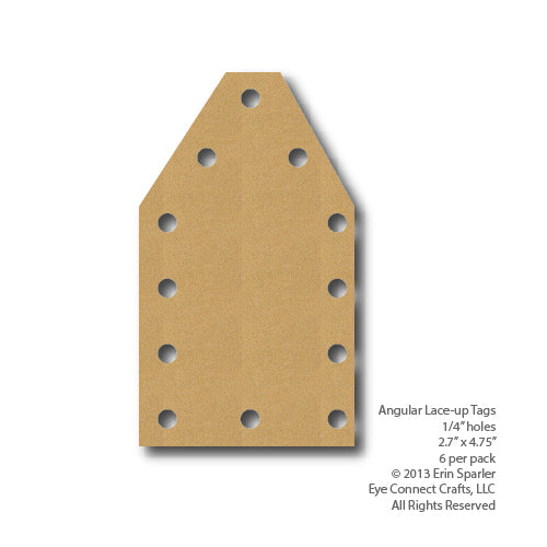 Lace-Up Tag (LG Rectangular)