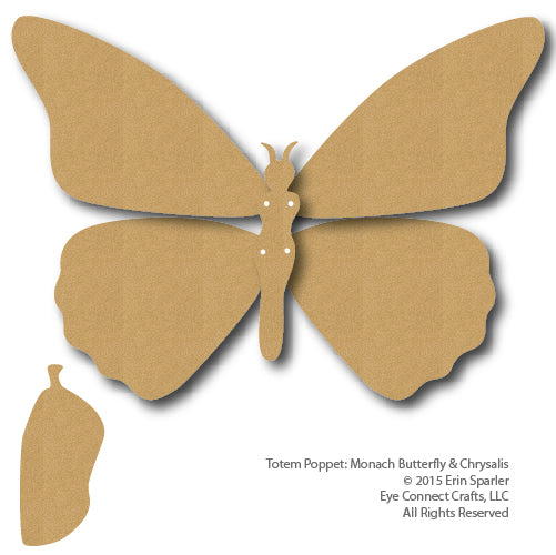 Totem Poppet Monarch Butterfly