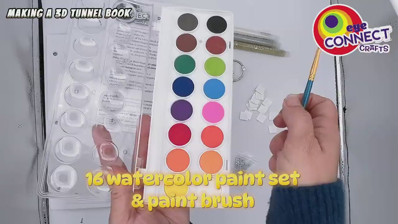 Short how to make your deluxe size 3D Tunnel Book art and craft kit.