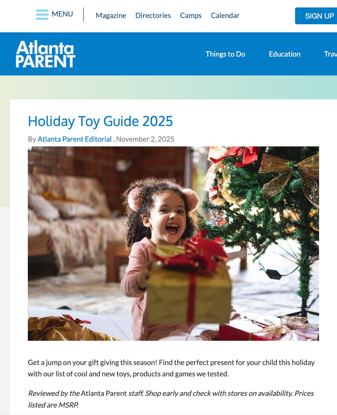 Atlanta Parent Highlights Our Deluxe Ocean 3D Tunnel Book! 🌊🐠