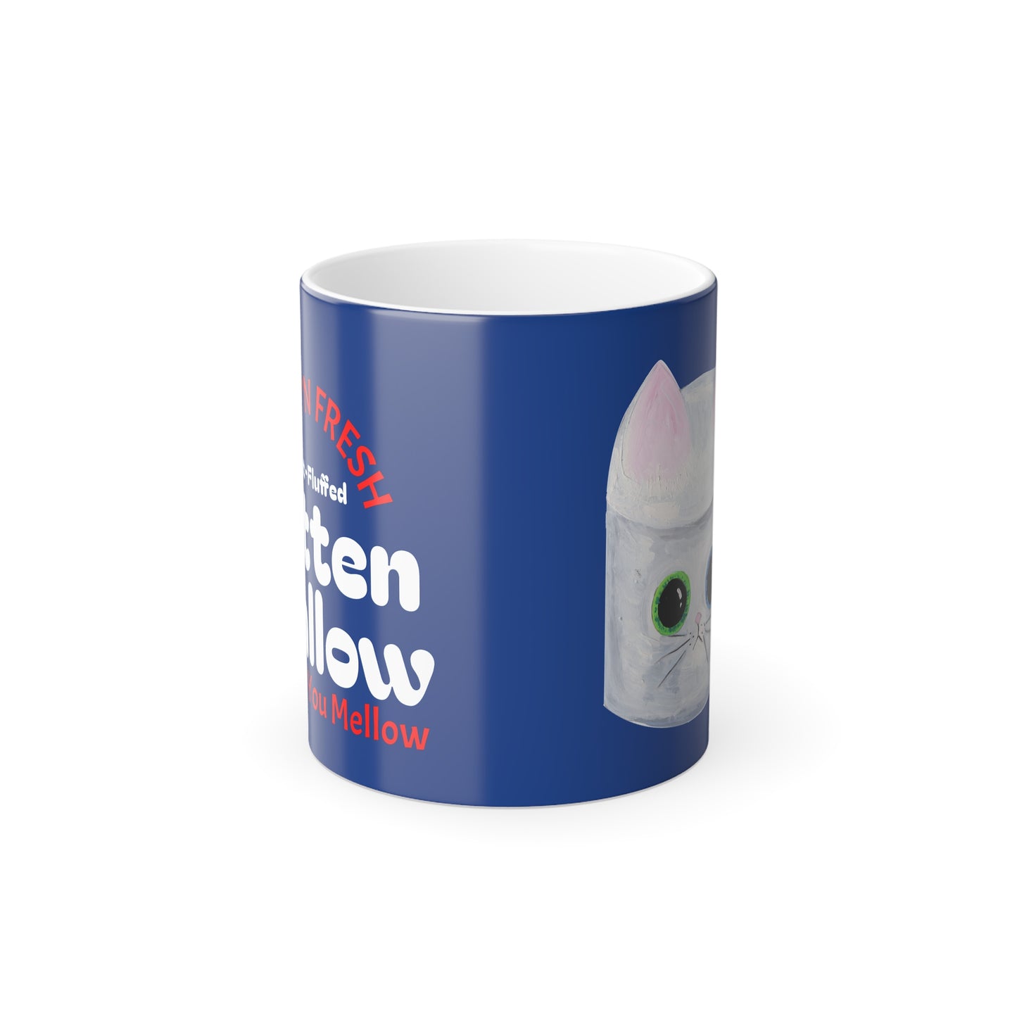 Copy of Color Morphing Mug — 'Ice Cream Kittie' Cute Cat Ice Cream Cone 11oz