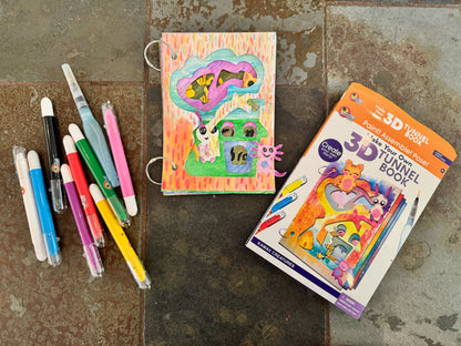 A finished Kawaii 3D Tunnel Book ! Isn't it adorable!? results will vary. ;) 
