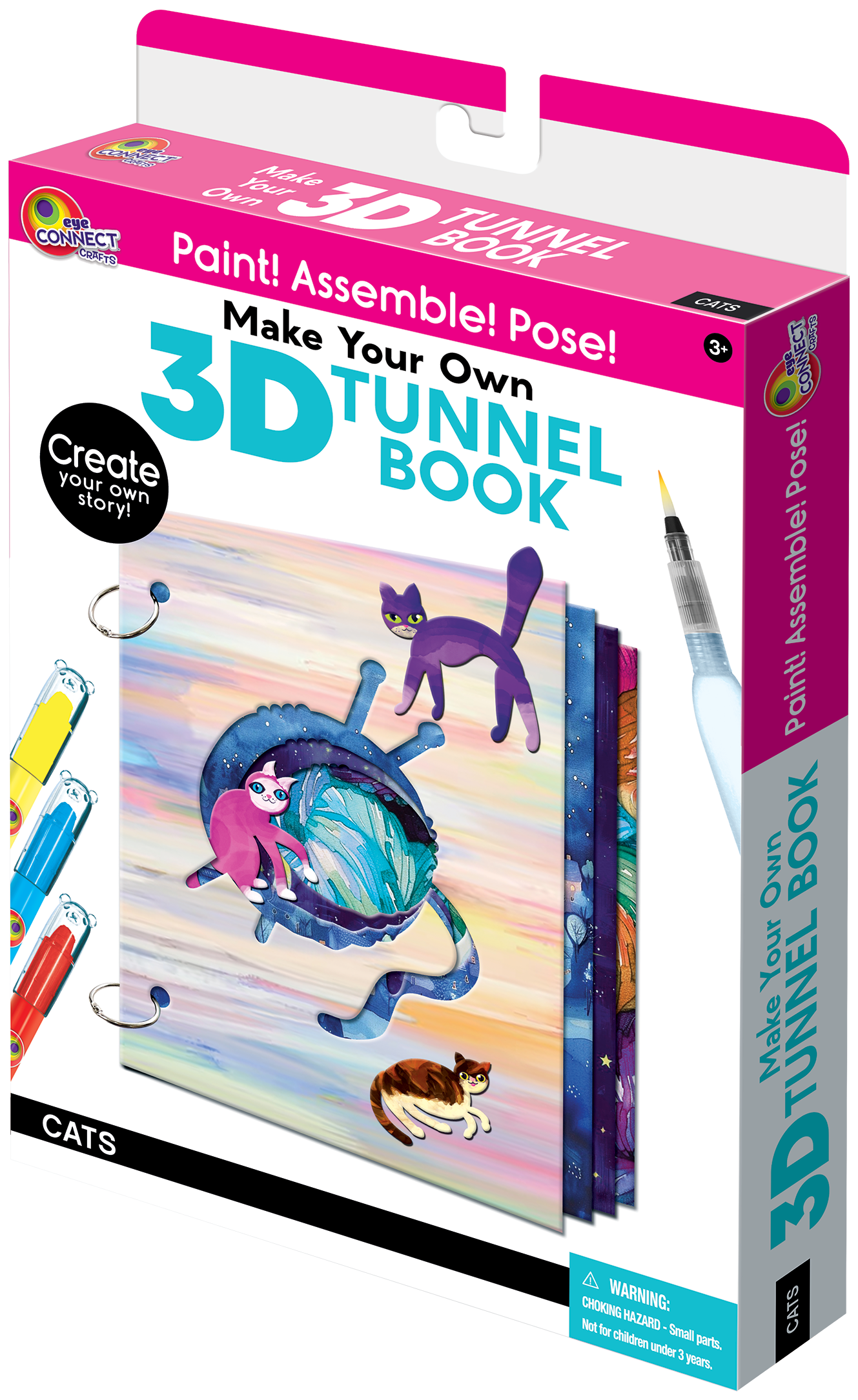 3D TUNNEL BOOK (MEDIUM): Cats & Kittens