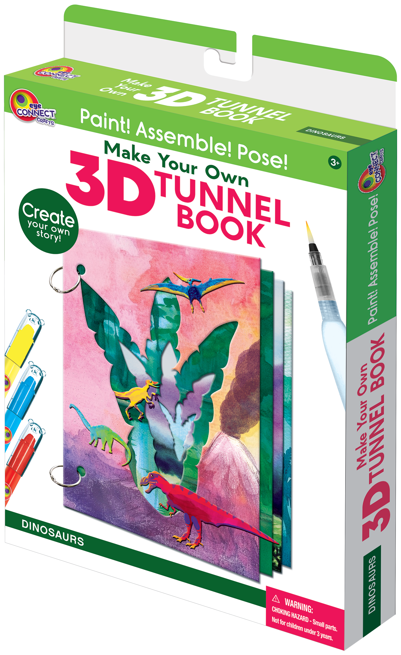 3D TUNNEL BOOK (MEDIUM): Dinosaurs