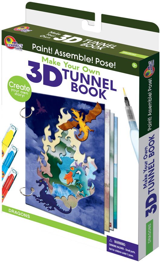 3D TUNNEL BOOK (MEDIUM): Dragons