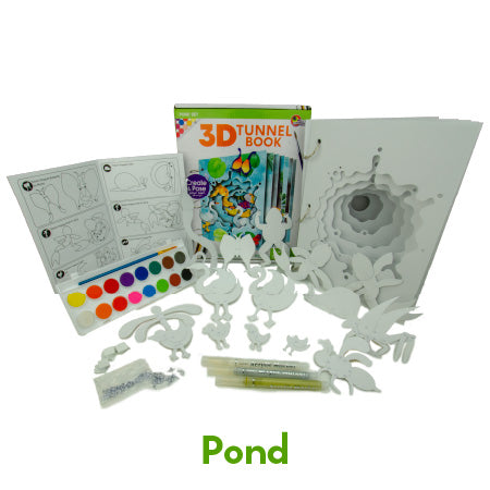 3D Tunnel Book: POND (Deluxe Size)