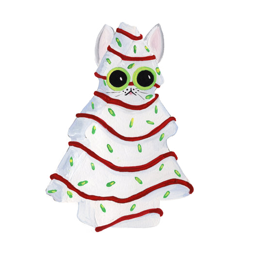 Kitte Sweet Little Kitten Xmas Tree  Cookie Cake