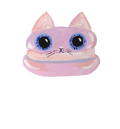 The Kittie Sweet Macaroon Kittie in Pink 