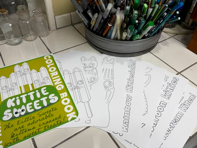 Spring & Summer Treats, Kittie Sweets Coloring Book