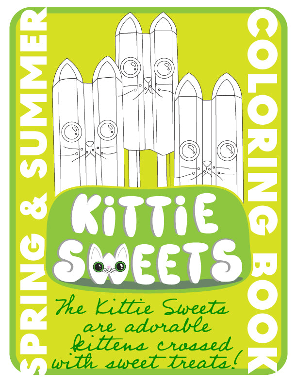 Sweets Coloring Pages Spring Spring & Summer Treats, Kittie Sweets Coloring Book – EyeConnect Crafts