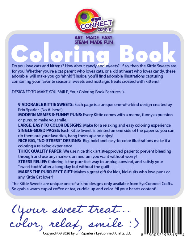 Fall & Winter Treats, Kittie Sweets Coloring Book