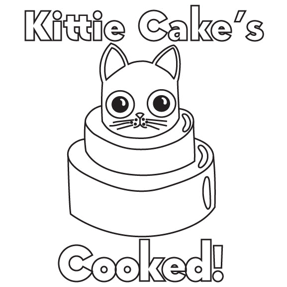 Bold & Easy Coloring Book: SUNNY Kittie Sweets