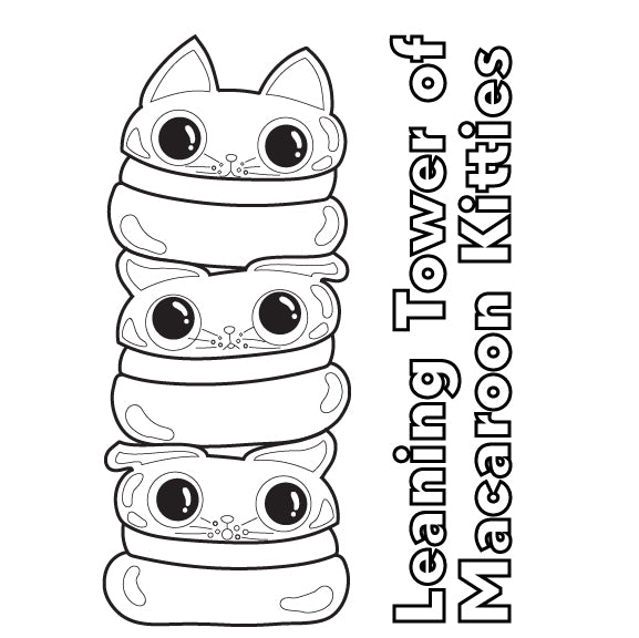 Bold & Easy Coloring Book: SUNNY Kittie Sweets