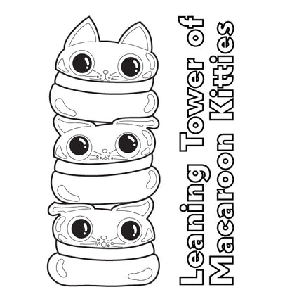 Bold & Easy Coloring Book: SUNNY Kittie Sweets
