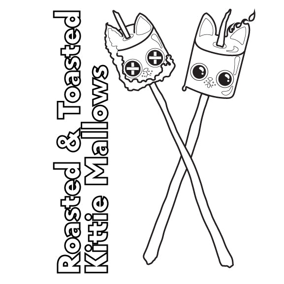 Bold & Easy Coloring Book: COZY Kittie Sweets