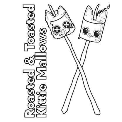 Bold & Easy Coloring Book: COZY Kittie Sweets