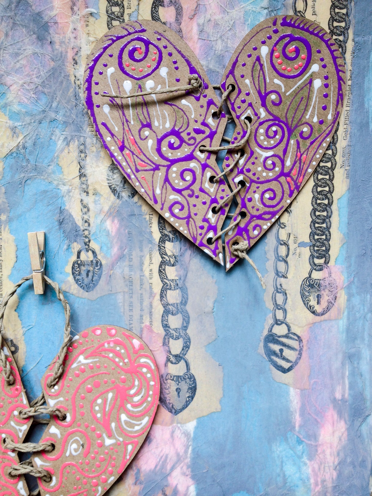 Lace-Up Hearts, LARGE