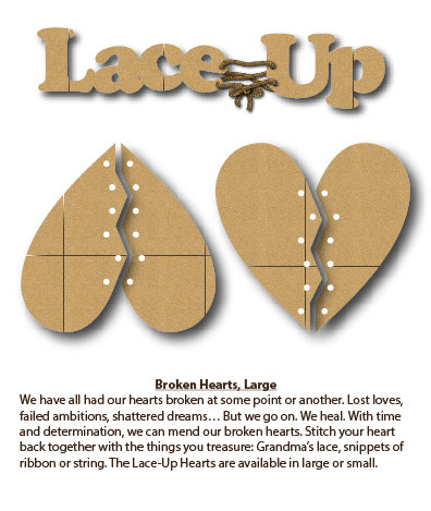 Lace-Up Hearts, Large