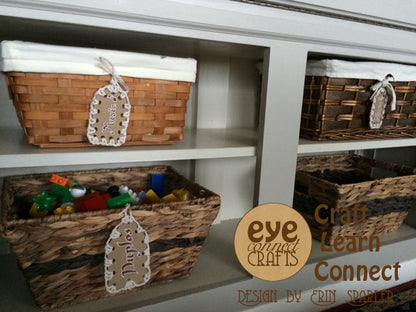 Lace-Up Tag (LG Rectangular)