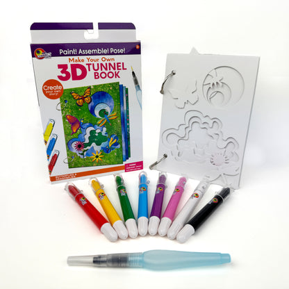 3D TUNNEL BOOK (MEDIUM): Dragons Flies and Butterflies