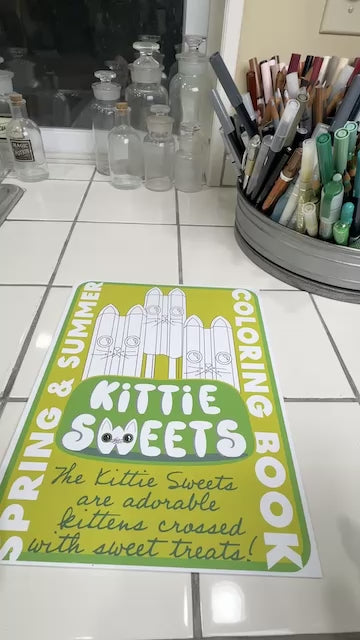 Spring & Summer Treats, Kittie Sweets Coloring Book