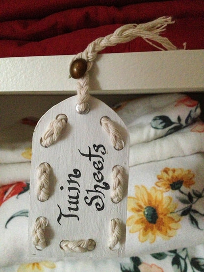 Lace-Up Tag (LG Rectangular)